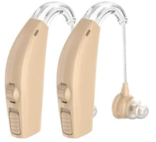 Product model Rechargeable Digital Hearing Aids BTE Sound Aids Device with Noise Reduction for Adults and Seniors