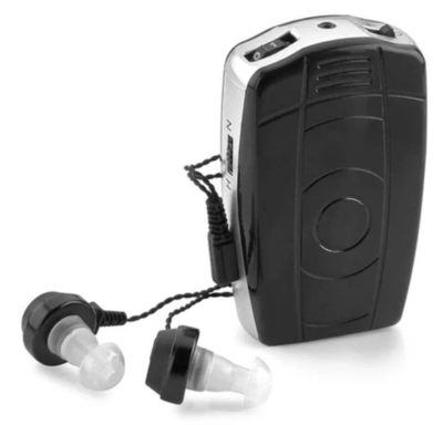 Product model MEDca Digital Personal Sound Aids with Single and Double Ear Headphone for Adult